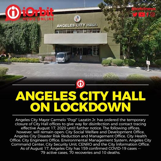 Angeles City Hall on Lock down