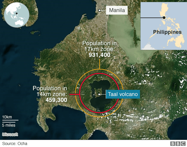 Taal volcano Natural Disaster