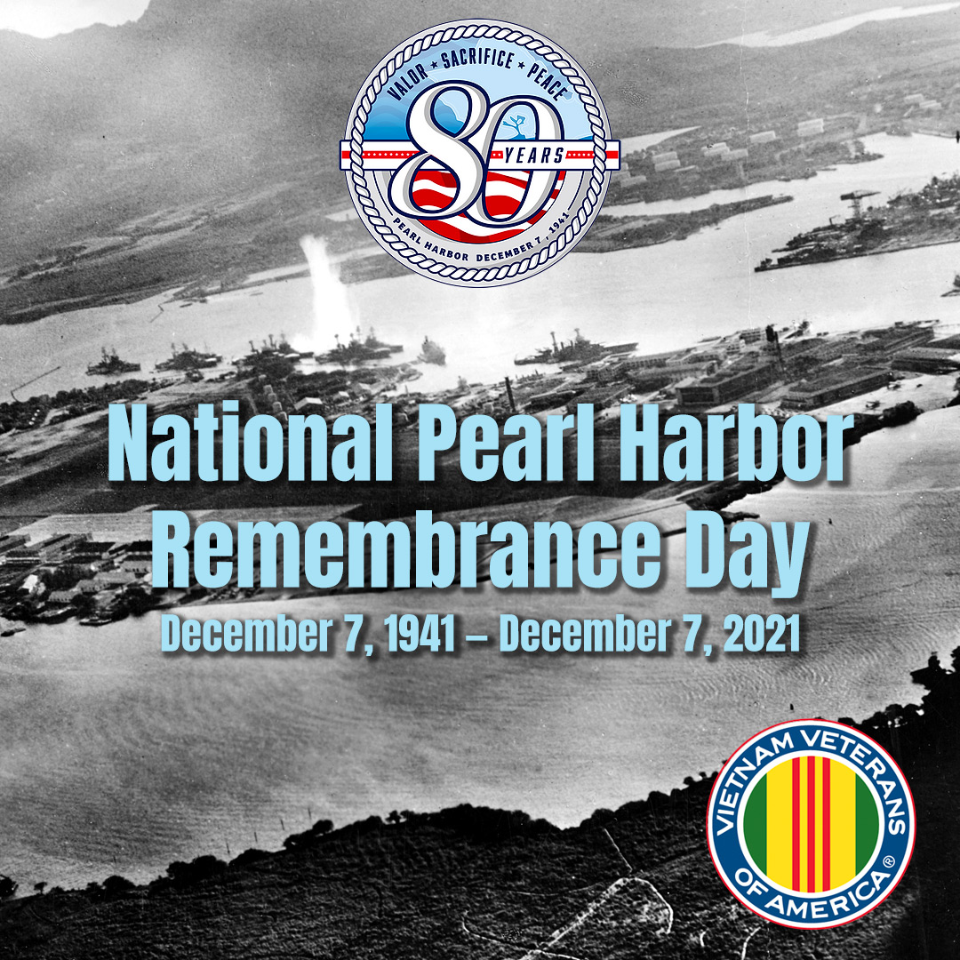 National Pearl Harbor Remembrance Day 12/07/2021