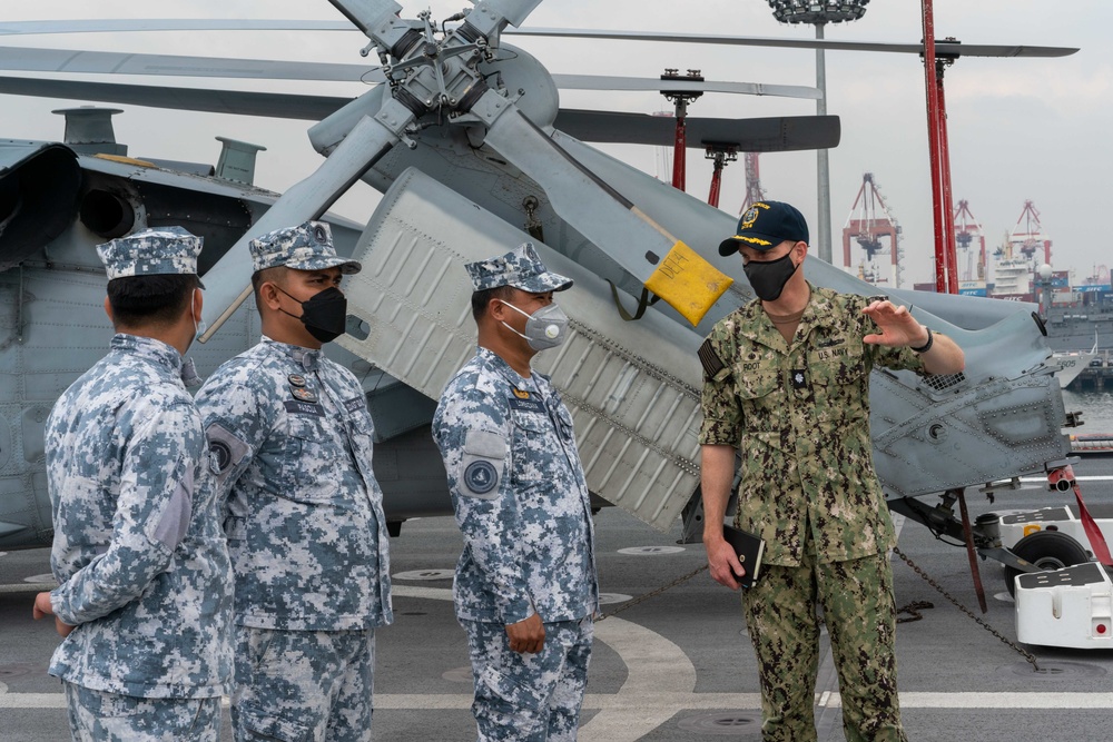 USS Jackson LCS 6 recently hosted tours for partners from the Philippine Coast Guard and Philippine Navy